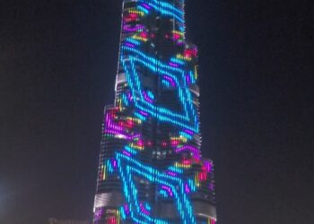 Burj khalifa light show