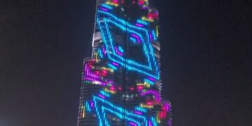 Burj khalifa light show