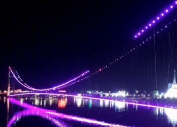 Siddipet park lighting bridge