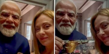 Italy Ki Pradhan Mantri Meloni Ko Melody Chocolate Ka Packet Gift Kiya Narendra Modi Ne #PMModi