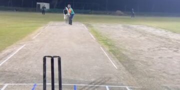 Hit very long six